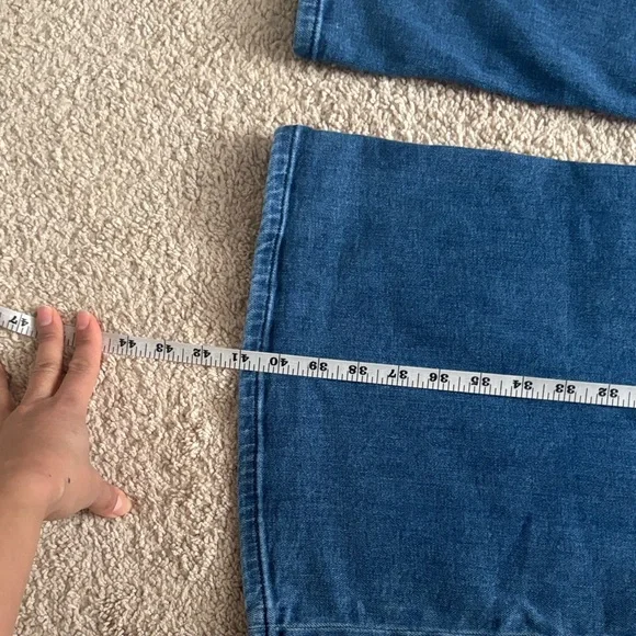 Anthropologie Dark Blue Flare Jeans - Picture 6 of 10